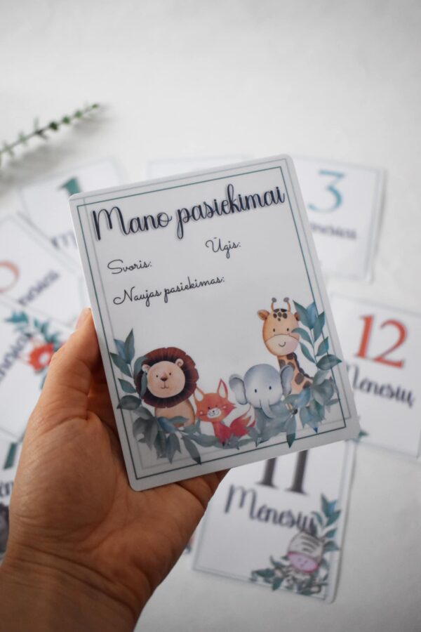 Kortelės "Mano pirmieji metai"