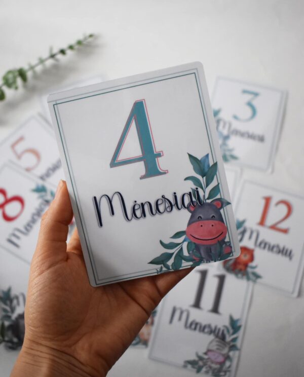 Kortelės "Mano pirmieji metai"