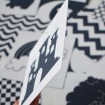 Kortelės "Juoda-balta"