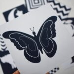 Kortelės "Juoda-balta"