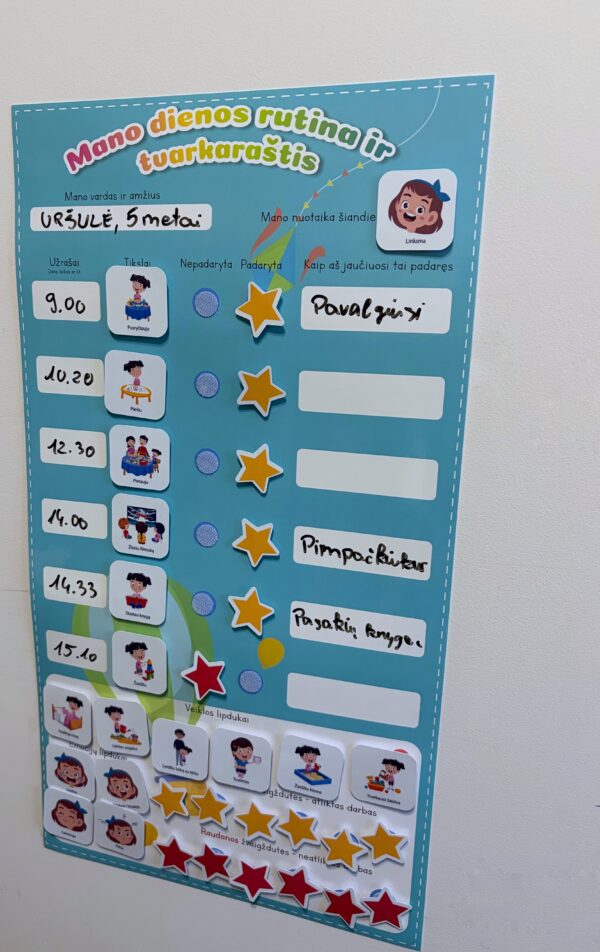 Pagrindinis veiklos plakatas