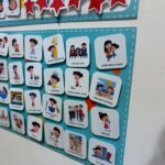 Mokomasis plakatas su lipdukais